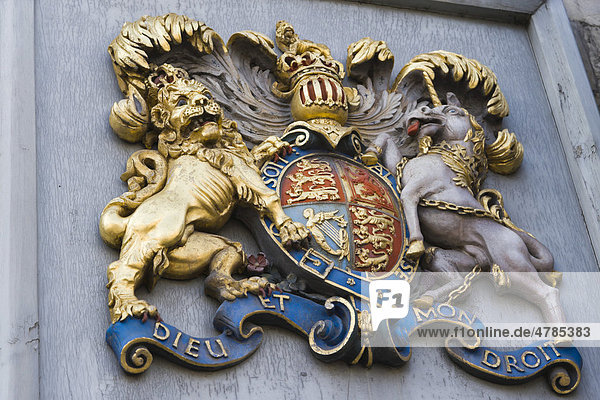 Wappen  Kathedrale von Salisbury  Wiltshire  England  Großbritannien  Europa