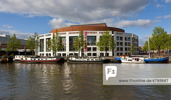 Blick auf die Oper  Amstel  Amsterdam  Holland  Niederlande  Europa