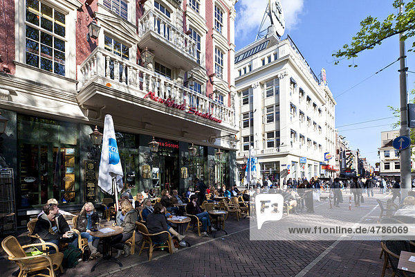 Kaffee  Leidseplein  Amsterdam  Holland  Niederlande  Europa