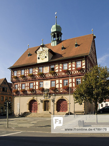Rathaus  Bad Staffelstein  Oberes Maintal  Franken  Bayern  Deutschland  Europa