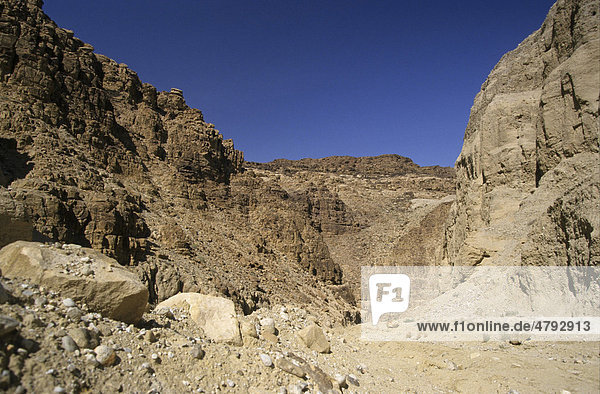 Eroded landscape near Wadi Mujib  Dead Sea  Jordan  Middle East