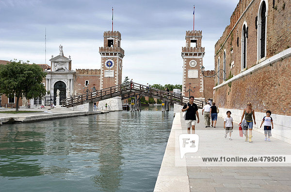 Arsenal  Arsenale  Kanal Rio del Arsenal  Venezia  Venedig  Italien  Europa