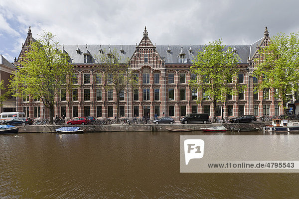Oost-Indisch Huis an dem Kloveniersburgwal  Amsterdam  Holland  Niederlande  Europa