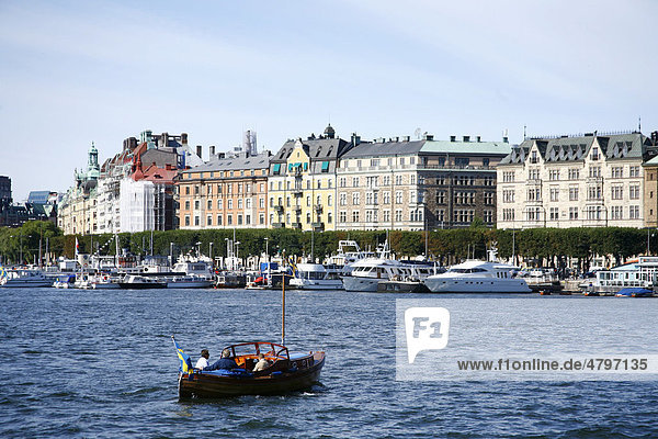 Hafen von Stockholm  Schweden  Europa