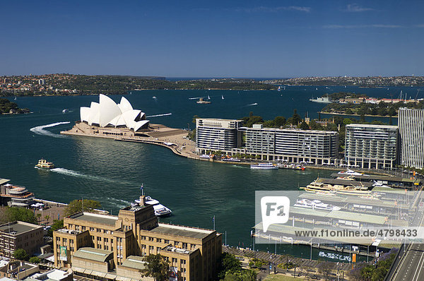 Sydney mit der Oper  Bundesstaat New South Wales  Australien