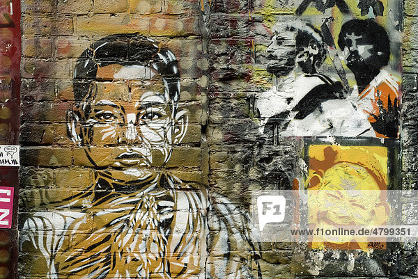 Graffitis im Zentrum, Amsterdam, Niederlande, Europa