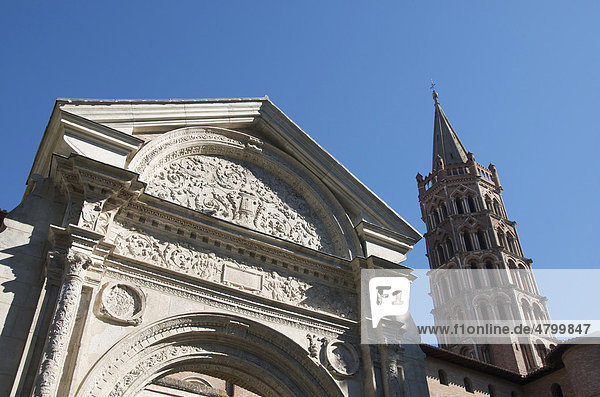 Basilika Saint-Sernin  Toulouse  Haute Garonne  Frankreich  Europa
