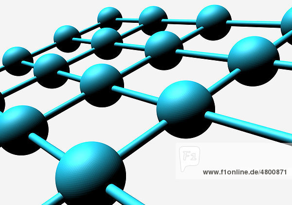 Molekulare Struktur  Netz  Gitter  digitale Grafik
