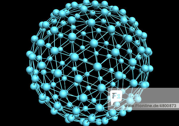 Digital graphics  molecular structure  ball