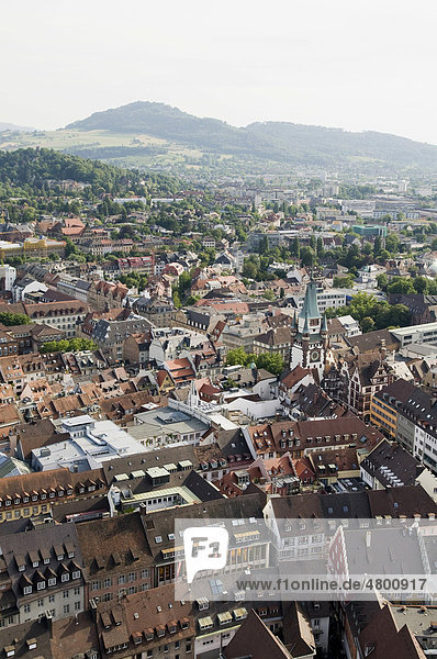 Panorama von Freiburg im Breisgau  Baden-Württemberg  Deutschland  Europa