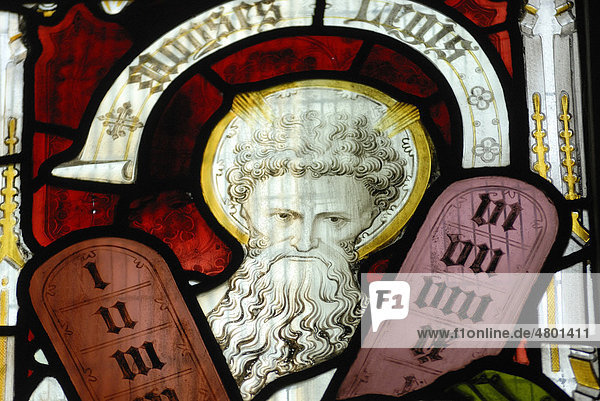 Kirchenfenster  St. Andrewís Cathedral  Wells  Somerset  England  Großbritannien  Europa