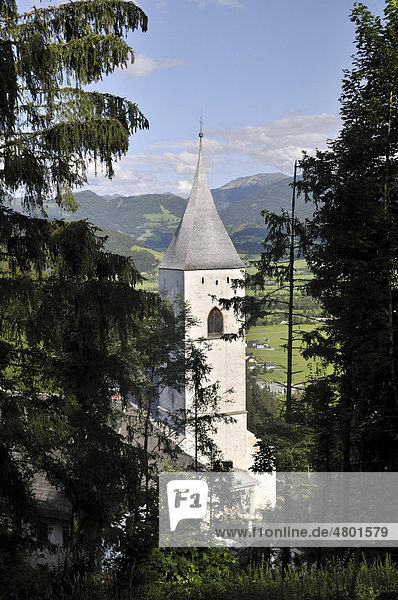 Mittelalterliche Pfarrkirche zum Heiligen Georg  St. Georg Kirche  Pürgg  Pürgg-Trautenfels  Salzkammergut  Steiermark  Österreich  Europa