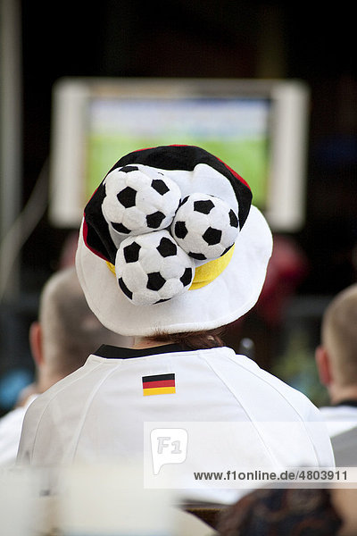 Deutscher Fan bei Fußball-Weltmeisterschaft