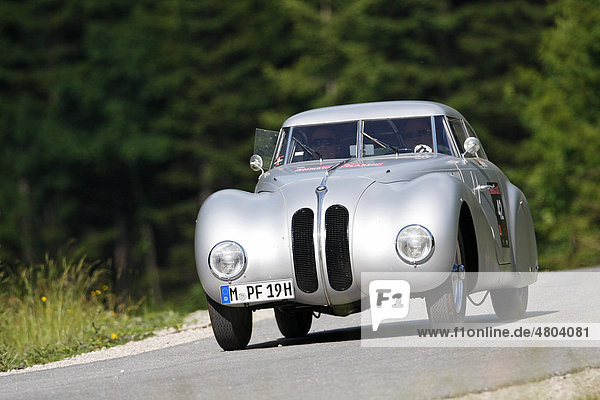 BMW 328 Kamm Coupe  built in 1939  Mille Miglia original from the BMW Museum  Ennstal Classic 2010 Vintage Car Rally  Groebming  Styria  Austria  Europe