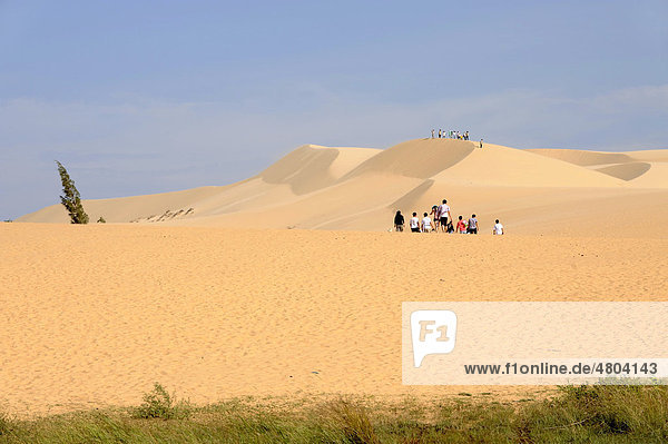 The White Sand Dunes  Bau Trang  near Mui Ne  South Vietnam  Southeast Asia