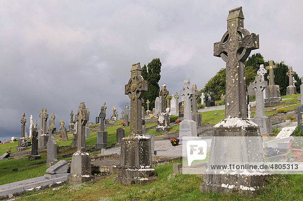 Irish cemetery in Birr  County Offaly  Midlands  Republic of Ireland  Europe