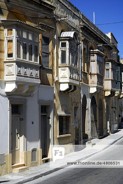Wohnhäuser in Victoria  Rabat  Insel Gozo  Malta  Mittelmeer  Europa