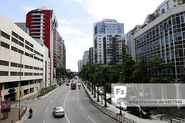 Avenida da Amizade in Macao  Hongkong  China  Asien