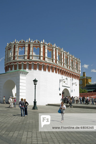Kutafya Turm  Kreml  Moskau  Russland