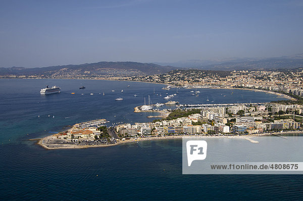 Luftaufnahme  Cap de la Croisette  Cannes  DÈpartement Alpes-Maritimes  Region Provence-Alpes-CÙte d'Azur  Frankreich  Cote d'Azur  Europa