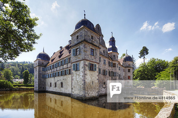 Wasserschloss Mitwitz  Oberfranken  Franken  Bayern  Deutschland  Europa