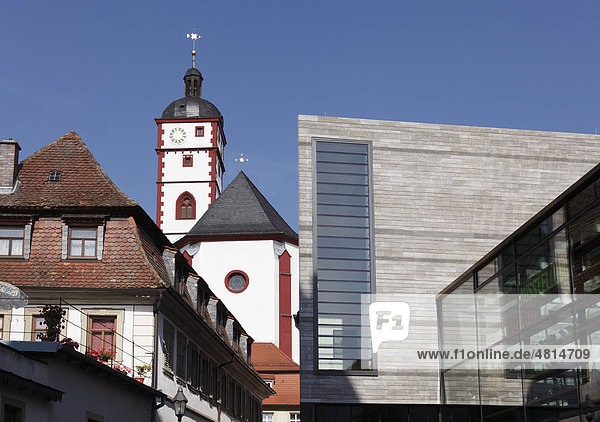 Kulturzentrum und Kirche St. Augustinus  Dettelbach  Mainfranken  Unterfranken  Franken  Bayern  Deutschland  Europa