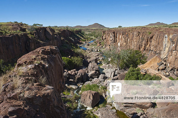 Schlucht in der Palmwag Concession Namibia Afrika