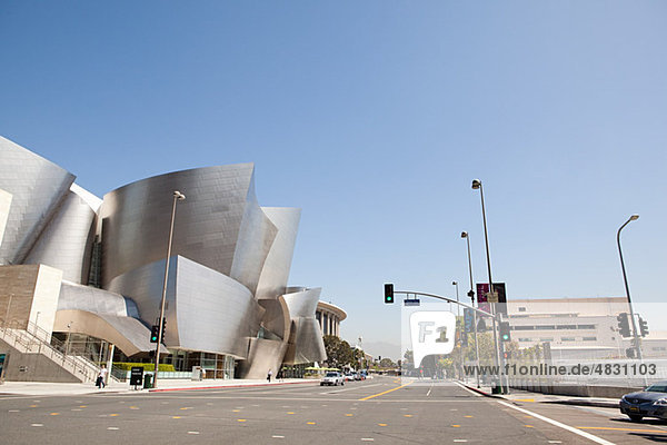 Downtown LA Richtung Disney Concert Hall  Los Angeles County  Kalifornien  USA