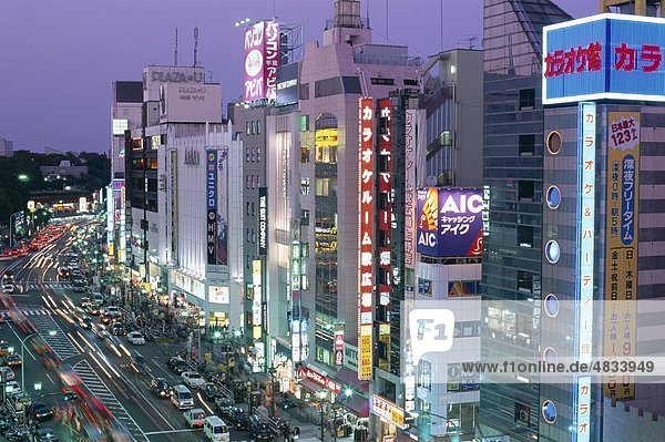 Asien  Urlaub  Honshu  Japan  Landmark  Nachtbeleuchtung  Tokio  Tourismus  Reisen  Ueno  Urlaub