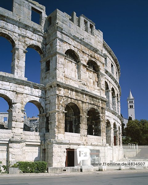 Amphitheater  Kroatien  Europa  Erbe  Urlaub  Istrien  Landmark  Pula  Region  Roman  Tourismus  Reisen  Unesco  Urlaub  Worl