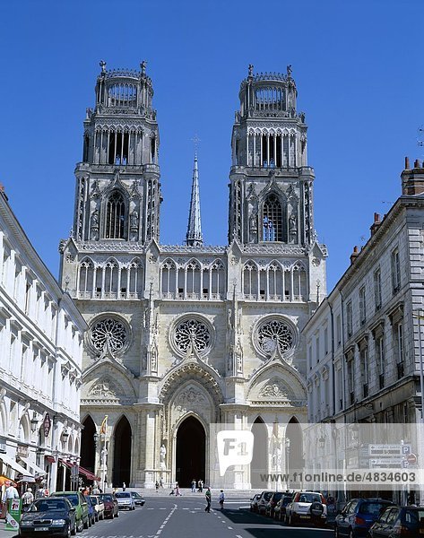 Kathedrale  Cathedrale  Croix  Frankreich  Europa  Urlaub  Landmark  Loire-Tal  Orleans  Sainte  Ste  Tourismus  Reisen  Urlaub