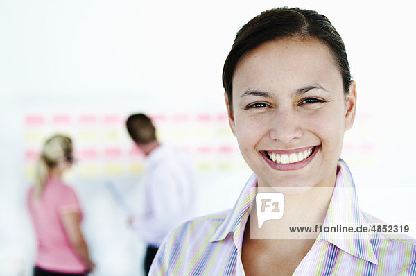 Happy businesswoman