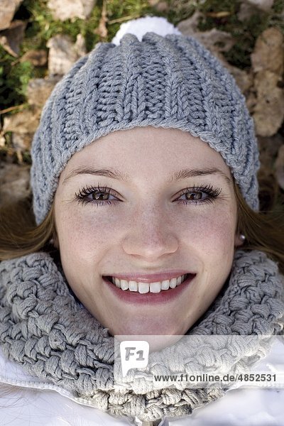 Young woman smiling at camera