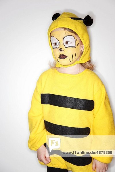 hoch  oben  klein  Kleidung  Mädchen  Biene  Honig