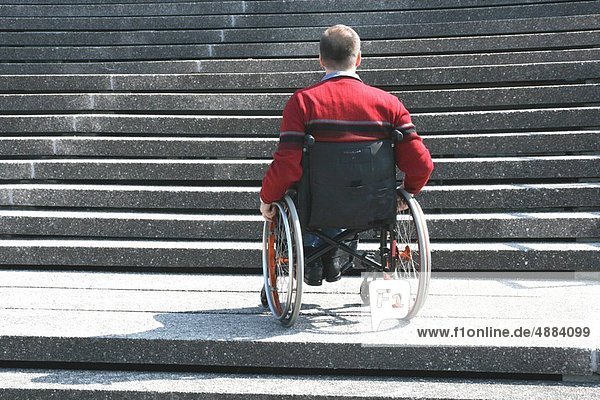 Man in a wheel chair