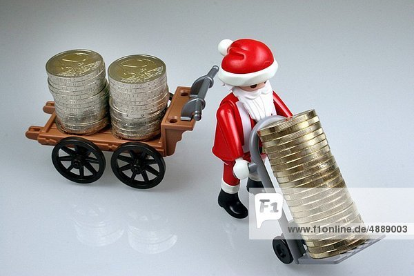 Santa Claus brings money
