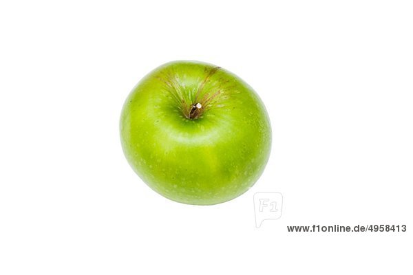 Nahaufnahme Studioaufnahme der grüne Bio apple