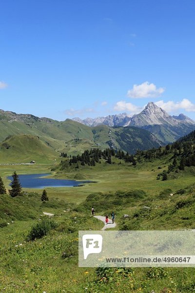 Austria  Vorarlberg  View of Lechtal Alps