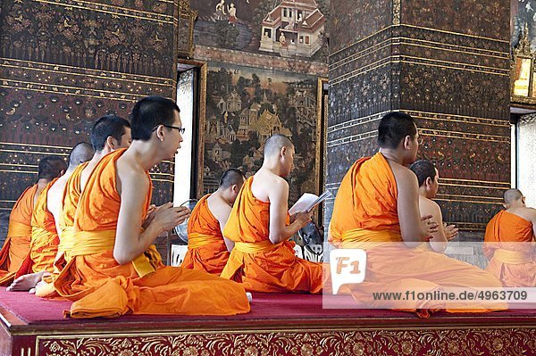 Asien  Thailand  Bangkok  Wat Pho buddhistischer Tempel