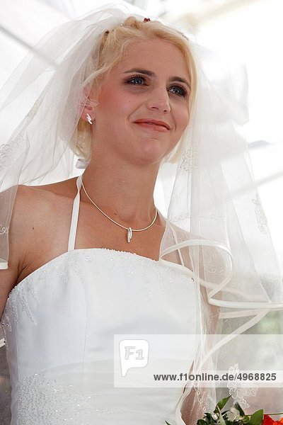 smiling bride