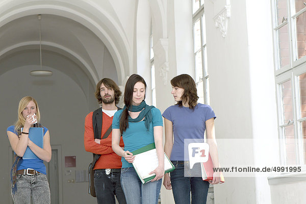 Students in university  Darmstadt  Hesse  Germany