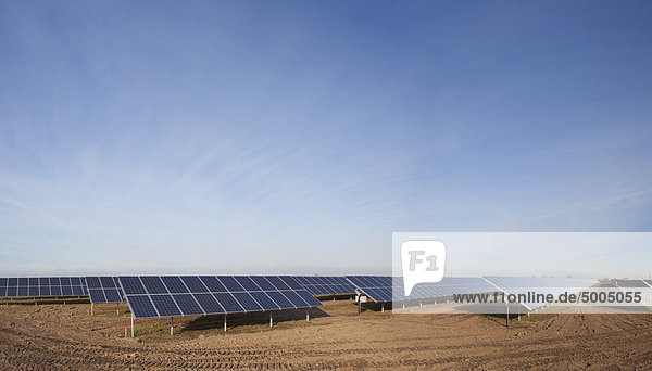 Solarmodule in einem Feld
