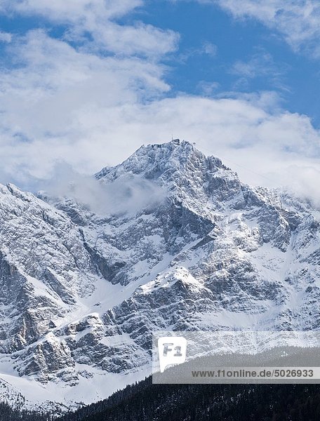 north face of Zugspitze  Germany´s highest mountain