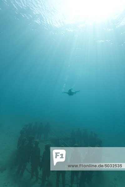 Person snorkelling in sea