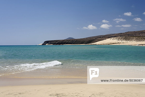 Spain  Canary Islands  Fuerteventura  Jandia  View of sotavento beach