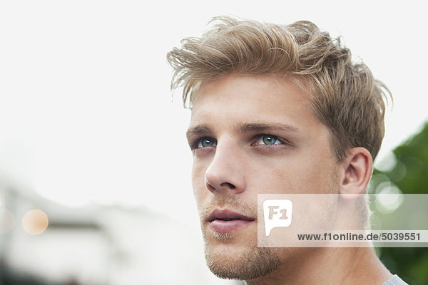 Close-up of a young man