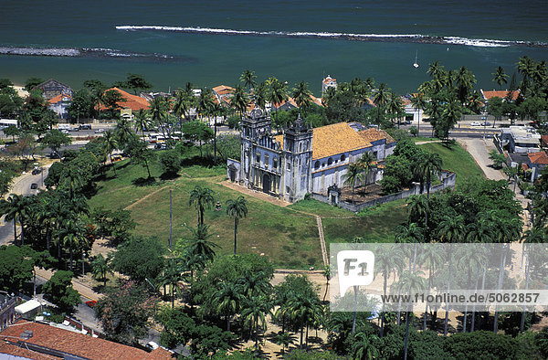 South America  Brazil  Pernambuco  Olinda  Aerial view