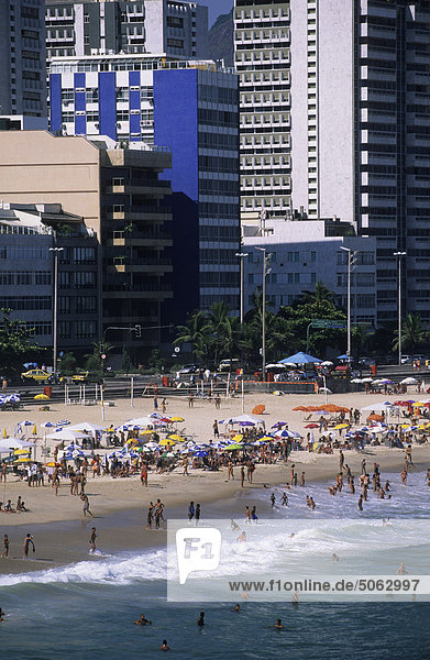 Brasilien  Rio De Janeiro. Ipanema Strand