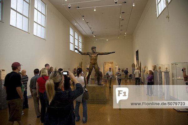 Greece Athens National museum Zeus statue