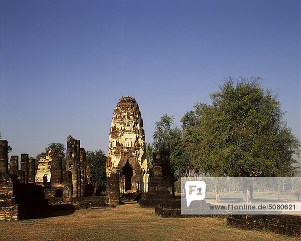 Ruinen des Wat Phra Pai Luang  Sukhothai  Thailand